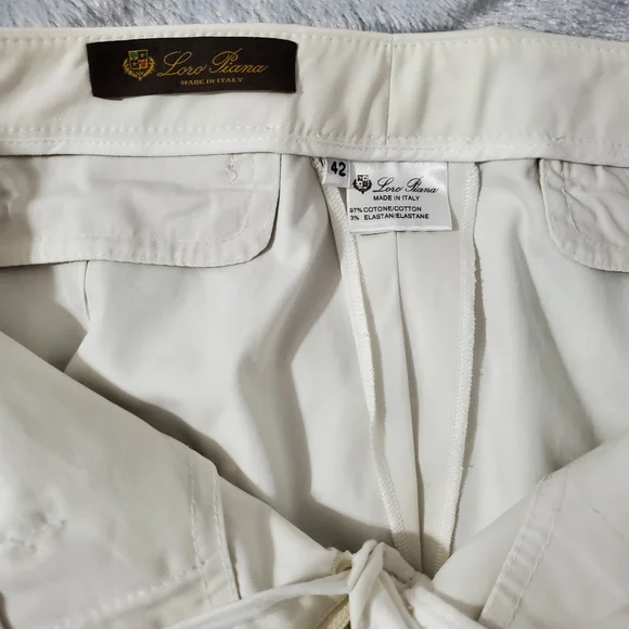 Loro Piana White Pants US sz6 IT sz 42